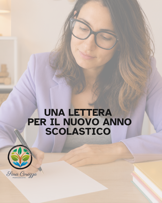 Una lettera per il nuovo anno scolastico