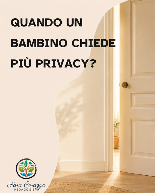 Quando un bambino chiede più privacy?