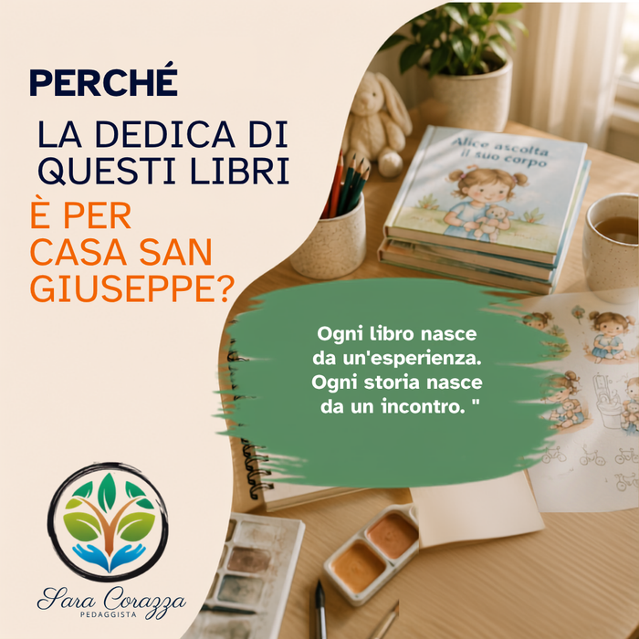 Perché la dedica di questi libri è per Casa San Giuseppe?