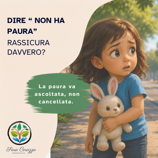 Dire "non avere paura" rassicura davvero?