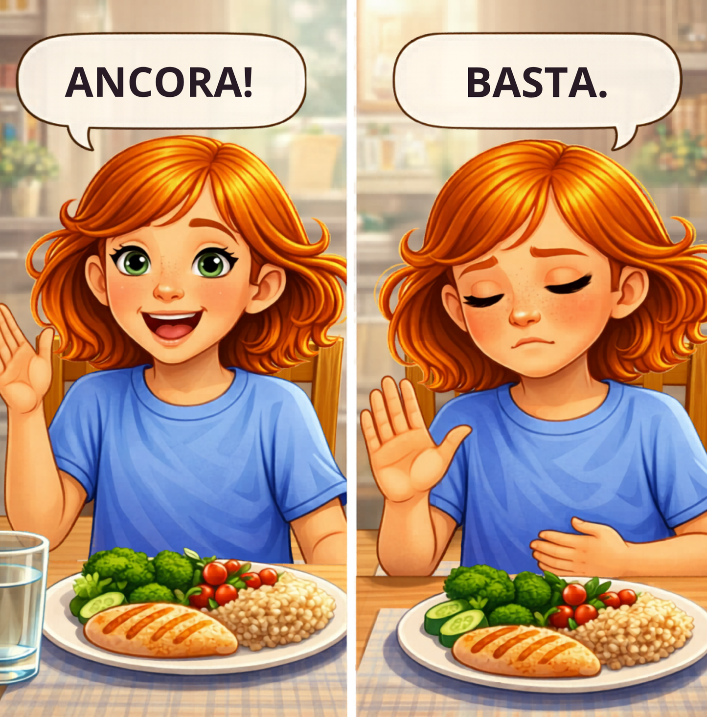 Alice mangia