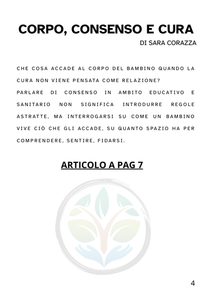 Numero 0 - Appunti di cura - Gennaio '26